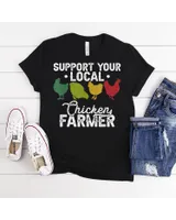 Support Your Local Chicken Farmer, Raising Chicken Owner T-Shirt Unisex Standard T-Shirt black s