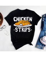 Chicken Strips Fried Chicken T-Shirt Unisex Standard T-Shirt black s