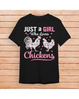 Funny chicken farmer design for women and girls T-Shirt Unisex Standard T-Shirt black s
